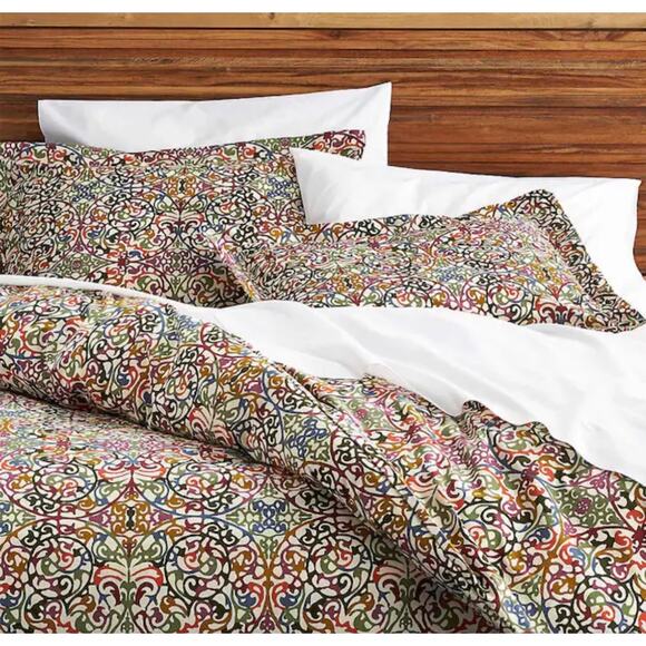 Crate & Barrel Lucia King Duvet Cover - Picture 4 of 6